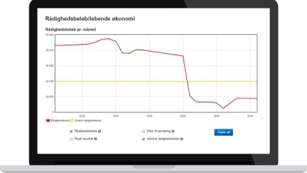 Formueportalen - rådighedsbeløb og løbende økonomi